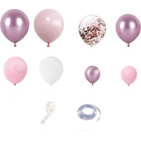 Guirlande De Ballons - Kit Pour Arc De Ballons Rose Et Violet - Décoration De Fête Anniversaire Mariage Baby Shower - 103 Pièces (1/5)