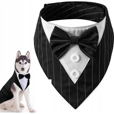 DISFRAZ CON LAZO PARA PERRO GATO Velcro Universal ELEGANTE TRAJE talla M