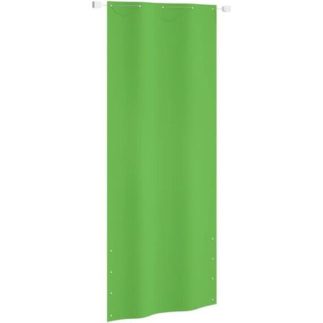 Paravent de balcon vert clair, 100 x 240 cm, tissu Oxford (1/5)