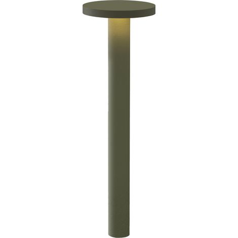 TIBERIO - Paletto LED da terra 10W 4000K IP65 - Bollard da giardino in colore Verde - Altezza 75cm - Ottica 82° - Design moderno Rossini Group (1/4)