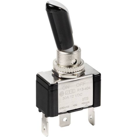 TRU COMPONENTS TC-11193832 Interruttore a levetta 12 V/DC 30 A 1 x Off / On Permanente 1 pz. (1/3)