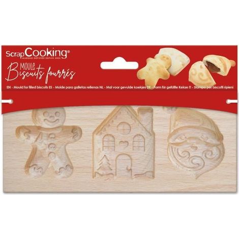Moule Bois Biscuits Fourrés - Noël - Scrapcooking (1/4)