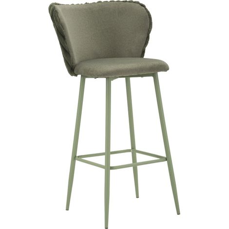 Tabouret de bar Alaska -B- Vert, lot de 2 pièces, 55 x 58 x 106 cm (hauteur d'assise 77 cm) (1/5)