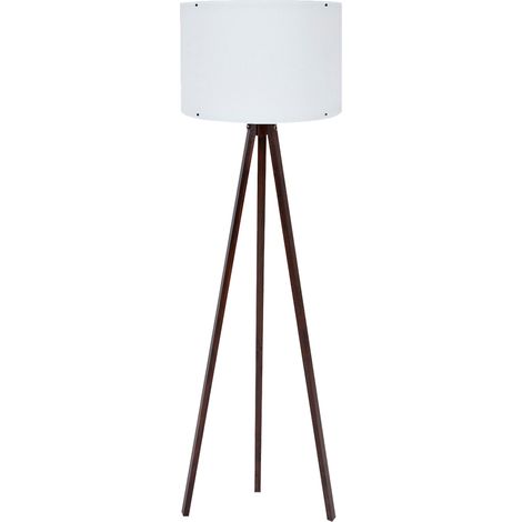 Lámpara de pie 145 cm E27 Max 45-60W Blanco Nogal