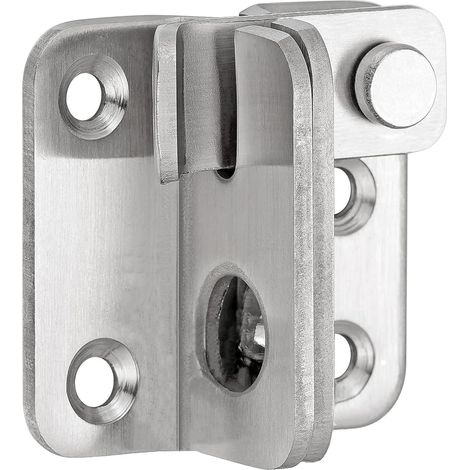 Loquet de porte coulissant Verrou Porte Coulissante Serrure Volet Loquet Porte Verrou Serrure de Porte Coulissante Cadenas Petite Petit Loquet en Acier Inoxydable Noir - Ouvert À Gauche L