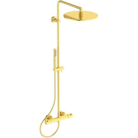 Columna de ducha termostática IDEAL STANDARD Ceratherm T125 oro cepillado (1/5)