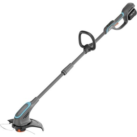 Gardena - Tagliabordi a batteria 18V PowerTrim 30, larghezza di taglio 30 cm, 1 batteria agli ioni di litio da 4,0 Ah, caricabatteria 14703-20