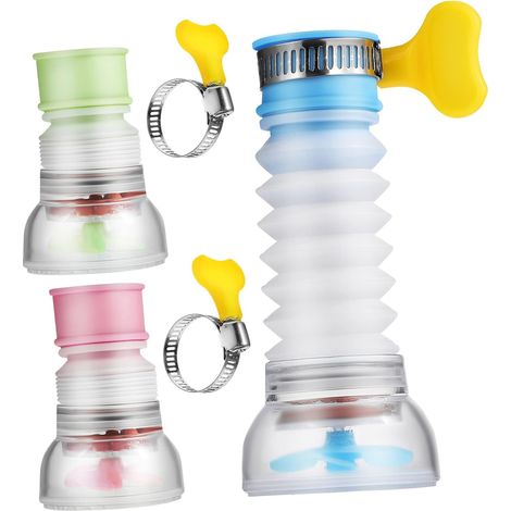 Filtre pour Eau de Robinet la Cuisine 3pcs Plastique Facile à Installer Économiseur D'eau Design Convivial Adapté Évier Cuisine (1/5)