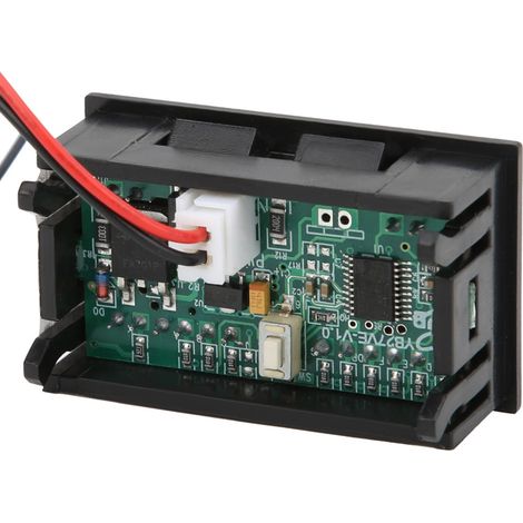 YB27VE Voiture Électrique Testeur Double Compteur LED Numérique Tension Énergie Afficheur Puissance Batterie Voltmètre Batterie Lithium 12V (1/5)