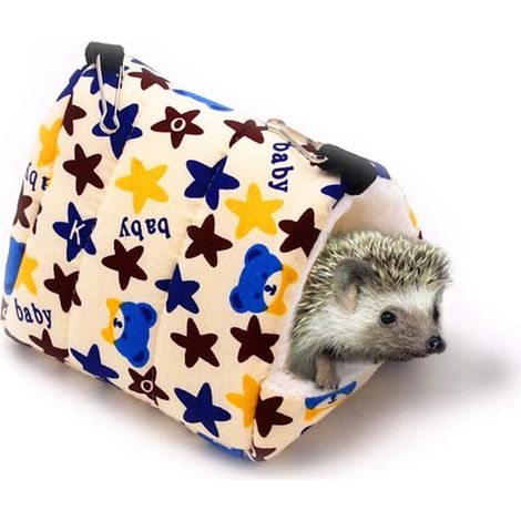 Hamster Hammock Small Pet Cotton Nest Small Animal Hanging Bed (Star) 17X15CM (1/5)