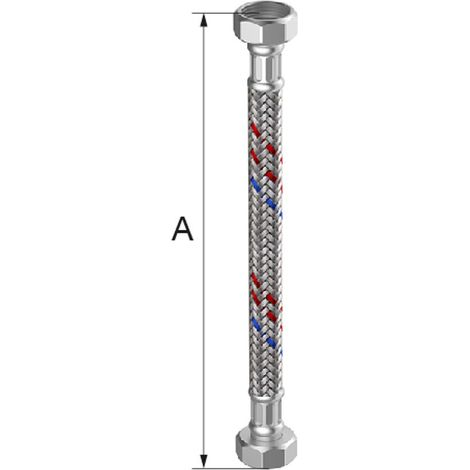 Flamco Meiflex Tubo flessibile corazzato MS-Ans. S/H/K 3/4 pollice IG/IG, 500 mm, diametro interno 13mm, M5715.1207.50