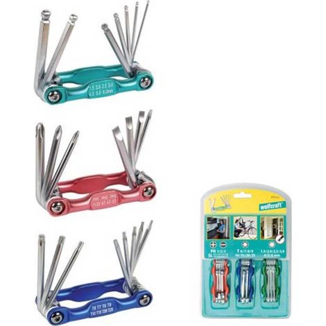 Chiavini Esagonali e Torx Wolfcraft 8757