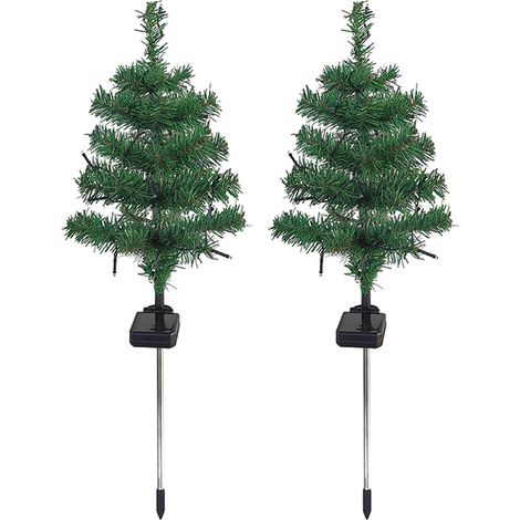 Ortviai Guirlande solaire pour sapin de Noël – 24 LED colorées, étanche IP65, 75 cm, mode fixe/clignotant, batterie intégrée 600 mAh (1/4)