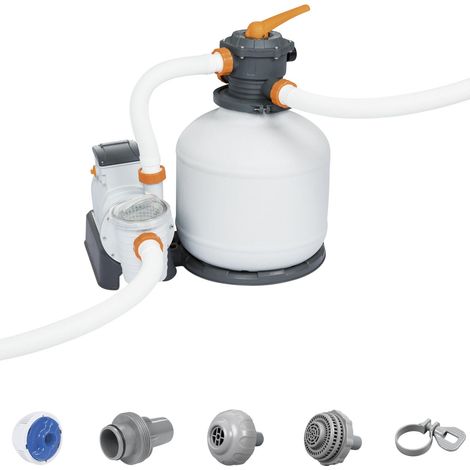 Pompa Filtro a Sabbia depuratore monoblocco per piscine 11355 lt per ora Bestway 58486 (1/5)