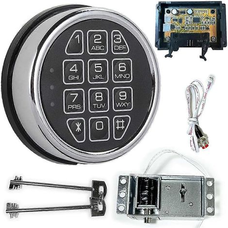 Schlossersatz, verchromtes elektronisches digitales Tastenschloss