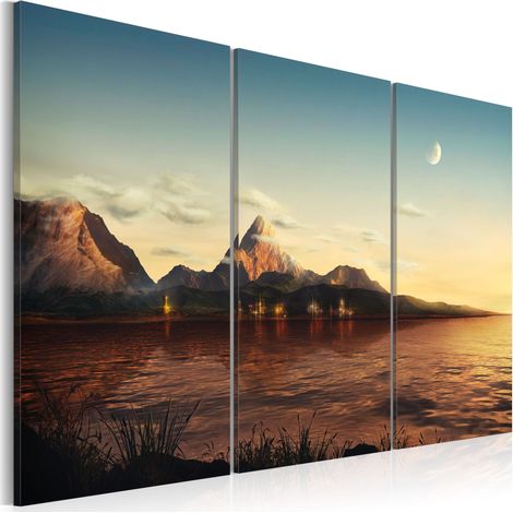 Quadro - Calda serata in montagna - 60x40 (1/4)