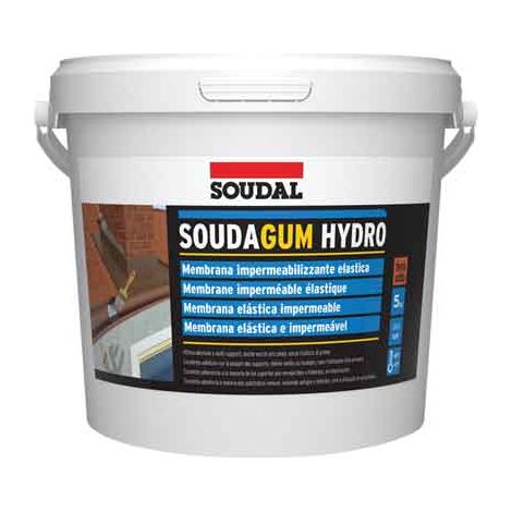 MEMBRANA IMPERMEABILIZZANTE 'SOUDAGUM HYDRO' SOUDAL 5 Kg - Col. Bianco - SOUDAL