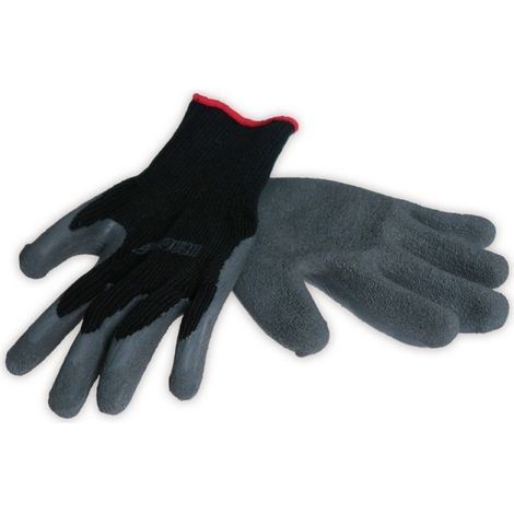 Guanti da lavoro Dedra in tessuto a maglia rivestito in gomma naturale, taglia 9