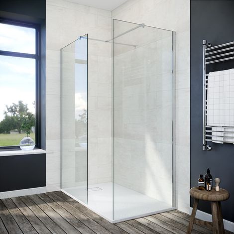 ELEGANT Shower Cabin 700mm Main Shower Door 700mm Side Shower Screen Enclosure (1/5)