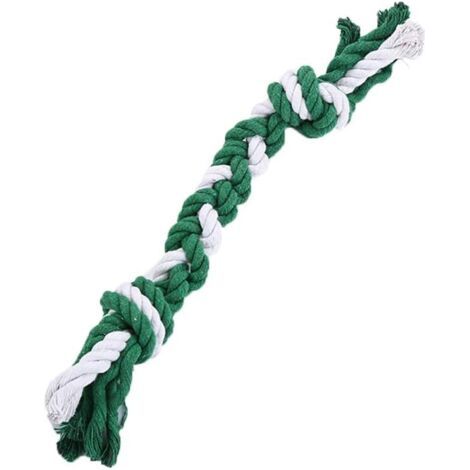 Pair Corde en Coton pour Animaux de Compagnie pour Chien à mâcher mâles Jouet de Nettoyage pour Animaux de Compagnie molaire Corde à mâcher Jouet Amusant (1/5)