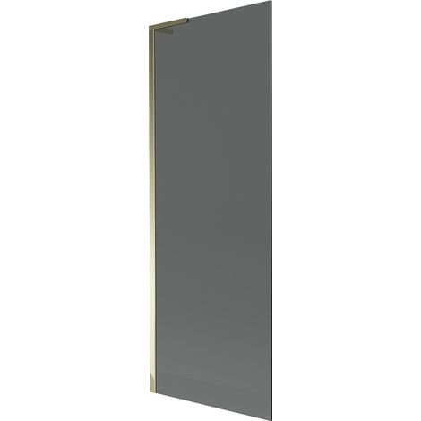 Mexen Next L mampara de baño de 1 hoja 70 x 150 cm, grafito, dorado - 895-070-000-03-40-50 (1/5)