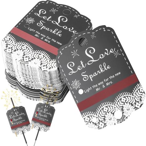 Confezione da 100 etichette per candele magiche in carta kraft – per candele magiche – con strisce di accensione – per feste, lauree, compleanni – nere