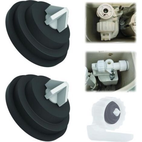 LOT 2 JOINTS MEMBRANE AVEC INSERT POUR ROBINET FLOTTEUR BATI-SUPPORT TOILETTE WC MÉCANISME DE CHASSE D'EAU STOP FUITE REMPLACEMENT COMPATIBLE AVEC SIAMP CLASSIC SWITCH OPTIMA COMPACT ETC…