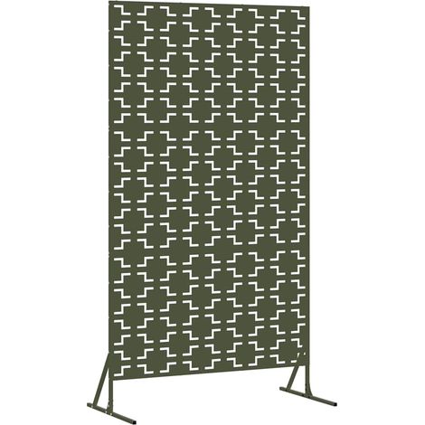 Maison Exclusive - Sichtschutz Oliv 100 x 50 x 180 cm Stahl
