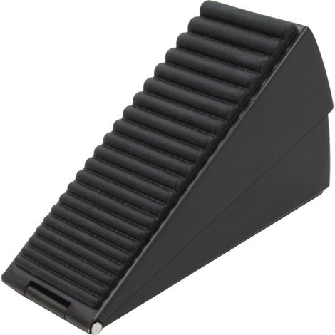 Butoir de porte à ressort 304 noir mat élégant - Sécurité renforcée