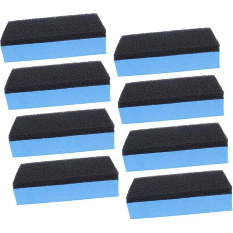 8 éponges haute densité cristal, pour polissage, protection et beauté carrosserie automobile (1/5)