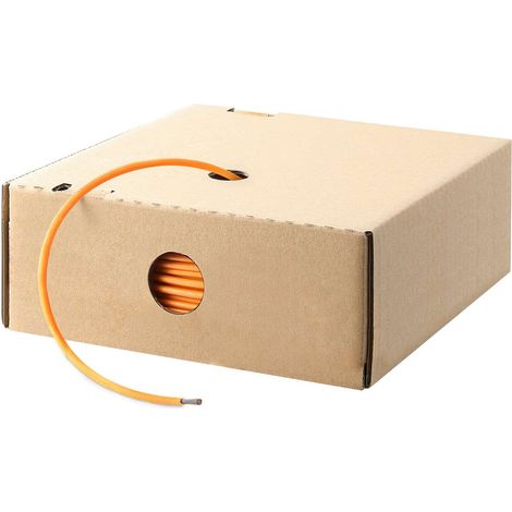HELU KABEL FÜNFNORM 1X1mm² AWG18 OG (orange) Einzelader orange AD 3,1mm VPE 100,0 Meter Nennspannung Uo/U 450V/750V nach UL/CSA 600V - 1 Stück