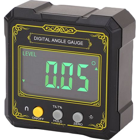 Incline-mètre numérique écran LCD rétroéclairé base magnétique IP65 niveau électronique rapporteur d'angle pour menuiserie scie à table (1/5)