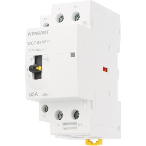 Manuel/automatique contacteur WCT-63M, AC230V, 63A, pour une variété d'appareils électriques et de systèmes (1NO1NC) (1/5)