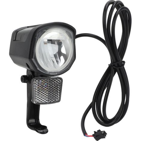 Phare avant pour vélo électrique, lumière LED 12V-72V, connecteur SM 2 broches, durable en ABS, éclairage puissant pour e-bike (1/5)