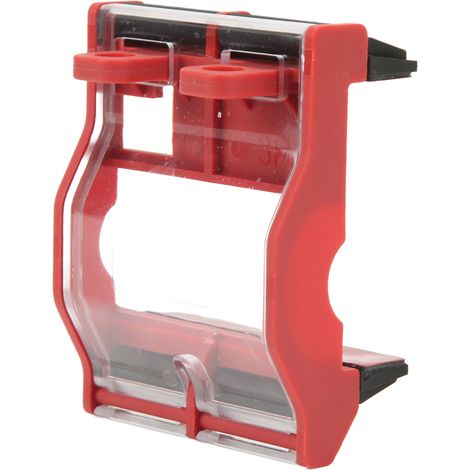 Couvercle de protection transparent pour disjoncteur triphasé, fixation stable, isolation et protection. (1/5)