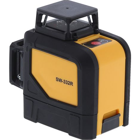 Niveau Laser Auto‑Nivelant SW‑332R, Outil de Lignes Croisées Infrarouge, Niveau à Rayon pour Chantier, Précision Construction (1/5)