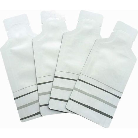 Bolsas de vacío de Mylar blancas con forma de botella,paquete de 100 unidades (6x12 cm)
