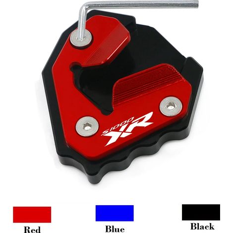 (S1000XR 14-19 Noir) Compatible avec BMW S1000XR S 1000XR S1000 XR 2014-2023 Accessoires moto : plaque de support de béquille latérale, extension de béquille Maxpower (1/4)