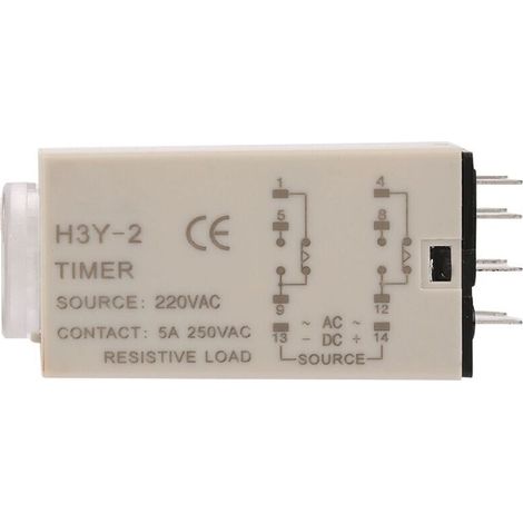 et de Le Relais de Temps de Temporisation de Retard AC 220V H3Y-2 0-10 Seconde 10Sec (1/4)