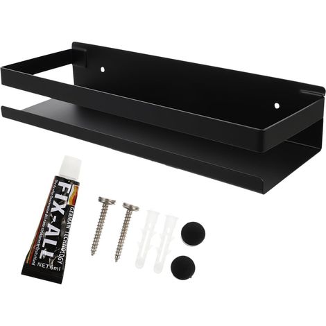 Étagère Murale Métallique Sans Perçage Rangement Pratique Étanche pour (1/5)