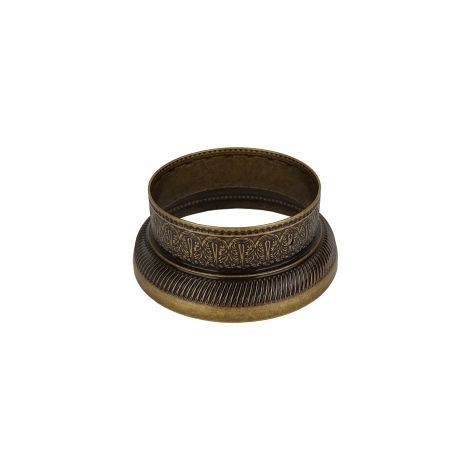 Ouvre&Déco – Pied de meuble en laiton patiné chapiteau – Diamètre intérieur 52 mm – Largeur 67 mm – Hauteur 28 mm – Accessoire fourni : 1 pointe (1/2)
