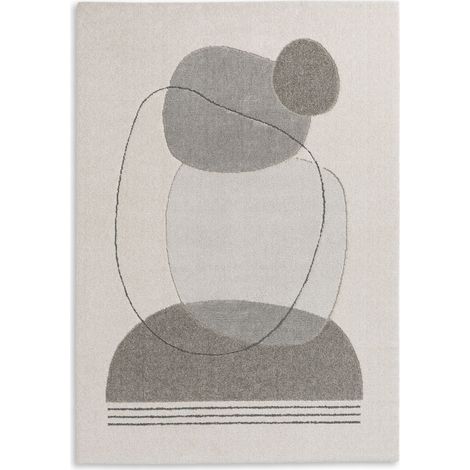 SW Tapis «Amaze» sable cercles 200 x 290 cm Tapis à poils doux (1/4)