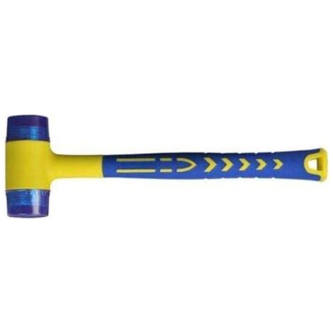 FENOPLASTICATigrezy Maillet caoutchouc, Marteau caoutchouc avec Manche en fibre de verre antidérapant, avec double face souple (1/4)