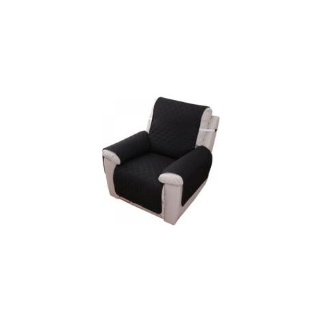 Housse Fauteuil Relax 1 Place, Housse de Canapé Protecteur Inclinable Imperméable pour Chambre (Noir 55×200)
