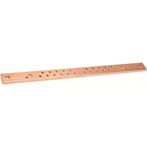Barre Cu perforée M6 630A 30X10 longueur 430 (UM30A4)