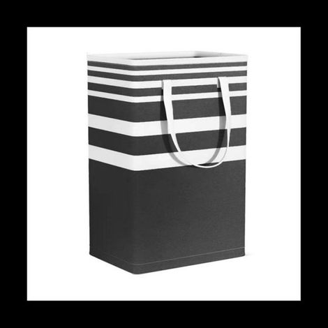1 Panier à linge, 75L, étanche, poignées longues, cadre métallique, pliable, pour maison, dortoir, camping (1/5)