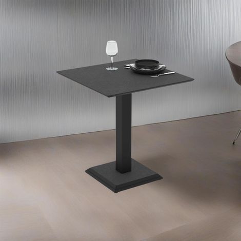 Mesa cuadrada color óxido con pata de metal 68x75H cm - Berri (1/5)