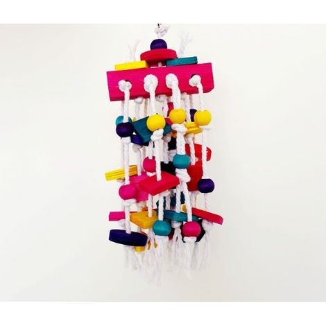 Jouet cage à perroquet à mâcher, coloré