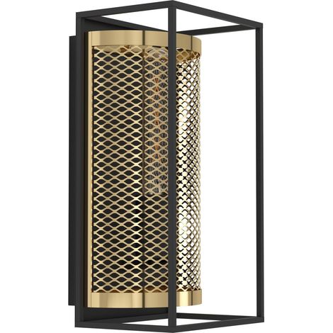 Applique murale, lampe de salon rectangulaire en grillage (1/5)
