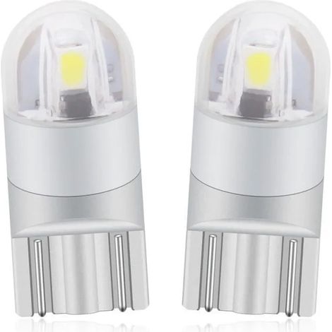T10 W5w Led Feu de Position Veilleuses 12v 6000K Blanc 168 194 Led Clignotant Pour Ampoule Plaque Feux de Gabarit Voi AMPOULE YYV (1/4)